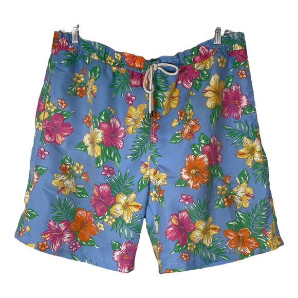 Polo Ralph Lauren Blue Floral Swim Board Shorts    Size: XLT - Picture 1 of 3